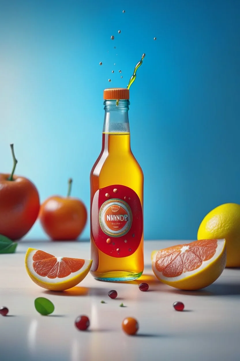 brand campaign for a new drink with orange and chili flavour high resolution