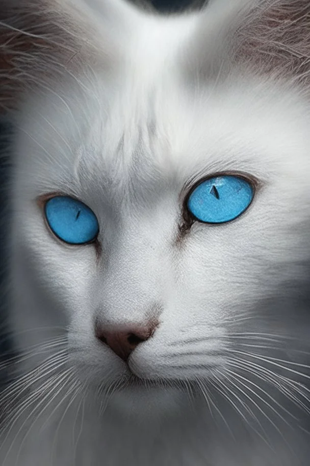white cat blue eyes