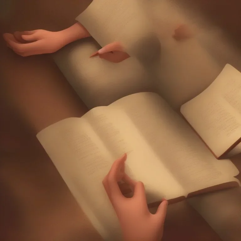 calm elf in brown suit reading a pompous book, fantasy character art