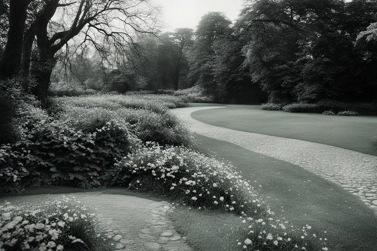 [very impressive high res masterpiece in Kodak Eastman 5247, scene by László Krasznahorkai] I walk The garden in the afternoon, who hid Delusions under my habits For my self was empty ... But HE did It, yes. My Father, Lying here, I hear The sun creak past granite Into air, still it is night inside. I hide and pray.