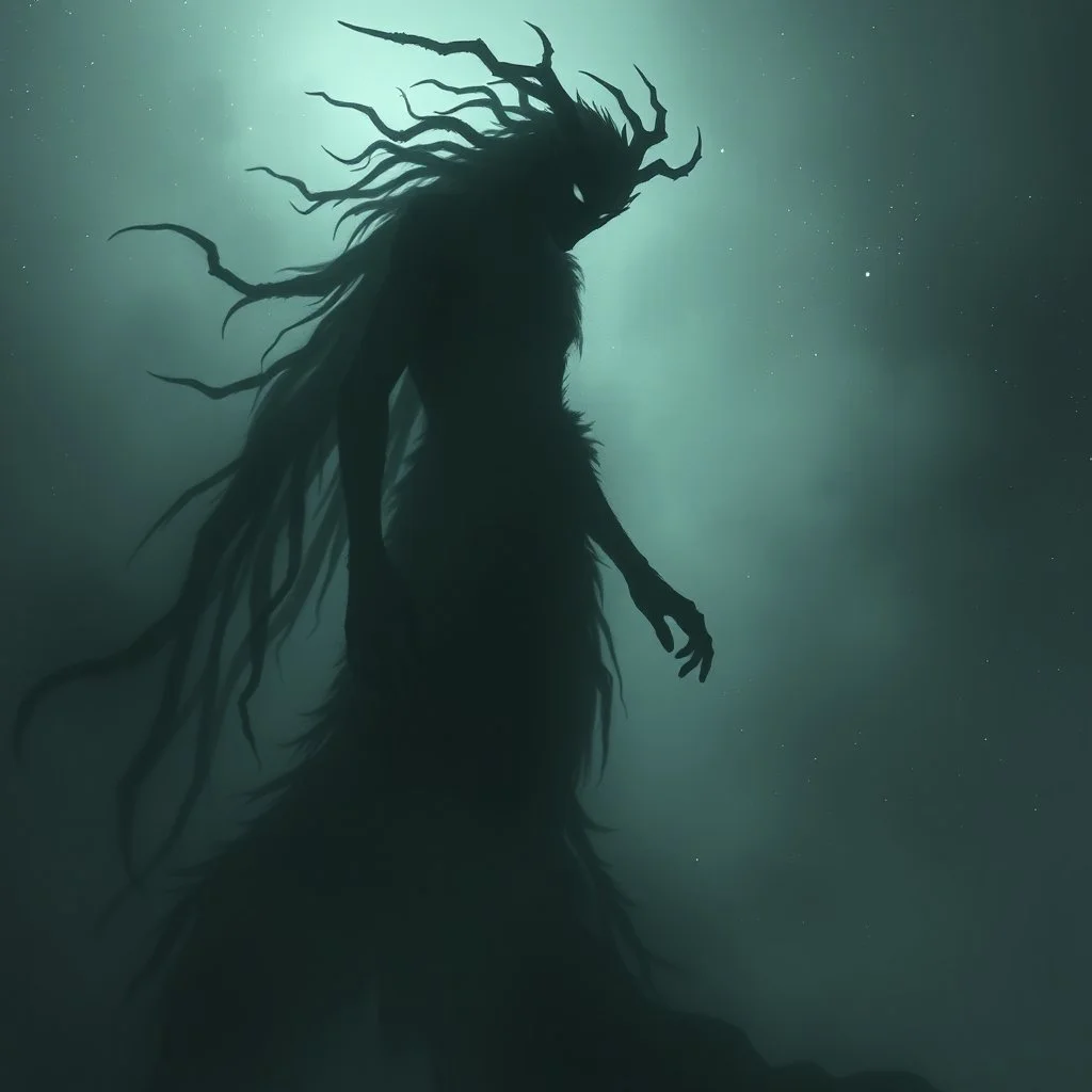 mystic creature that has the body in the form of a human but can only be seen his shadow in the space