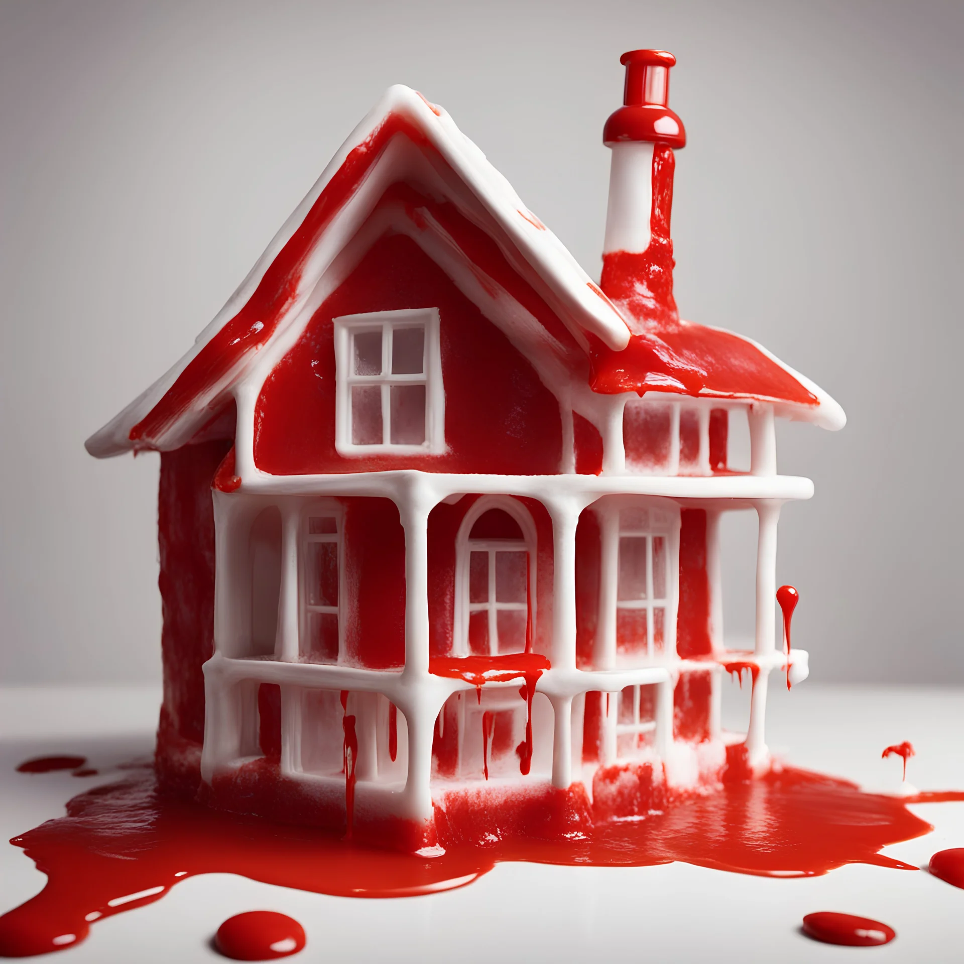 make house out of ketchup