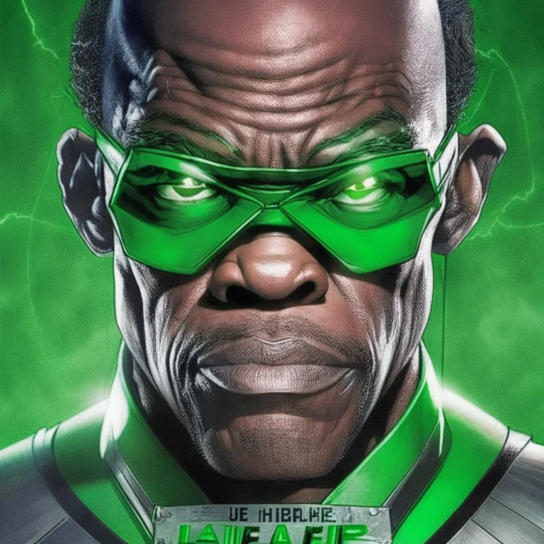 drugged Green Lantern comic cover Samuel l jackson barroco