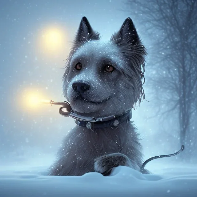 sad, scared, sad, lonely dog tied with a leash in front of a house, winter, 8k resolution, high-quality, fine-detail, intricate, digital art, detailed matte, volumetric lighting, illustration, 3D octane render, brian froud, howard lyon, selina french, anna dittmann, annie stokes, lisa parker, greg rutowski