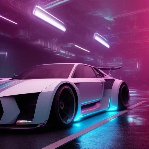 Cyberpunk Hyper cars,perfect composition, hyperrealistic, super detailed, 8k, high quality, trending art, trending on artstation, sharp focus, studio photo, intricate details, highly detailed,film photography, dslr, cinema4d, studio quality,nightclub lighting,octane render, by greg rutkowski