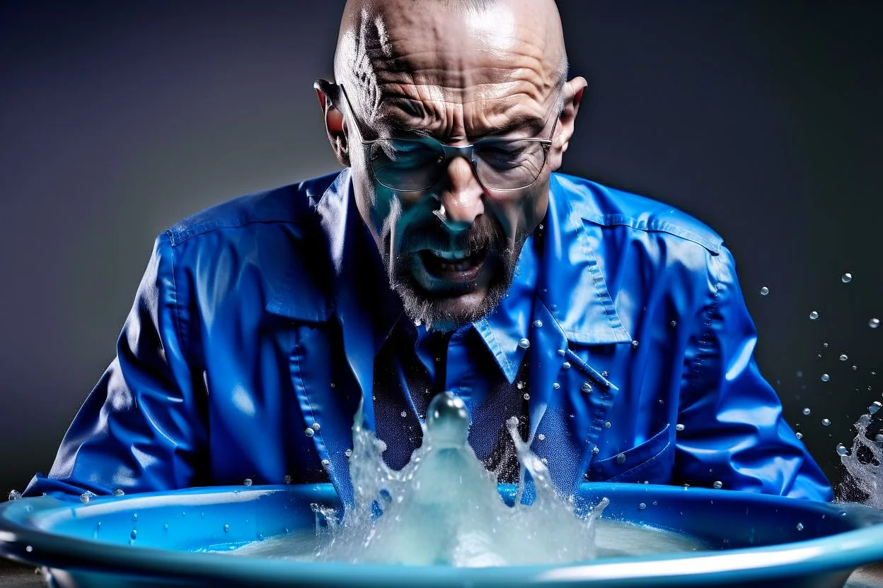 Walter White splashing water