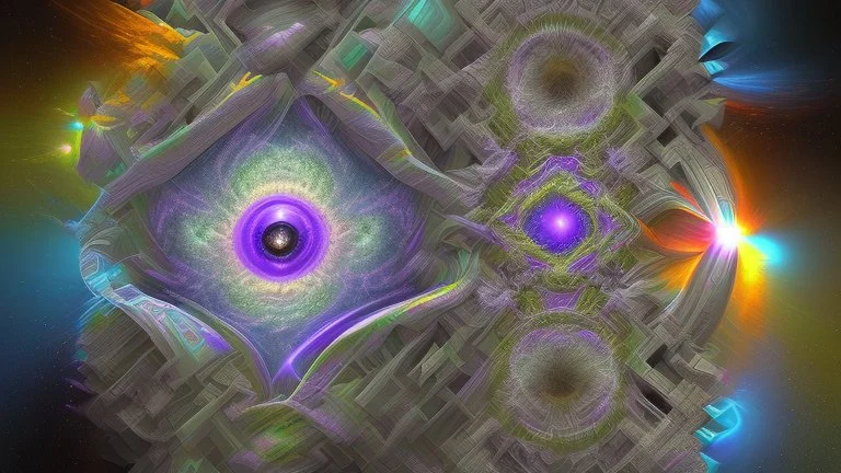 hyperdimensional paradoxical impossible KALEIDOSCOPICAL crystalline non-euclidian wormhole creature