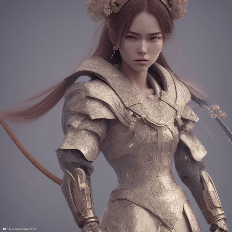 wonderfull woman japanese, clothes samurai, incredibly detailed, ultra high resolution, 8k, complex 3d render, cinema 4d.