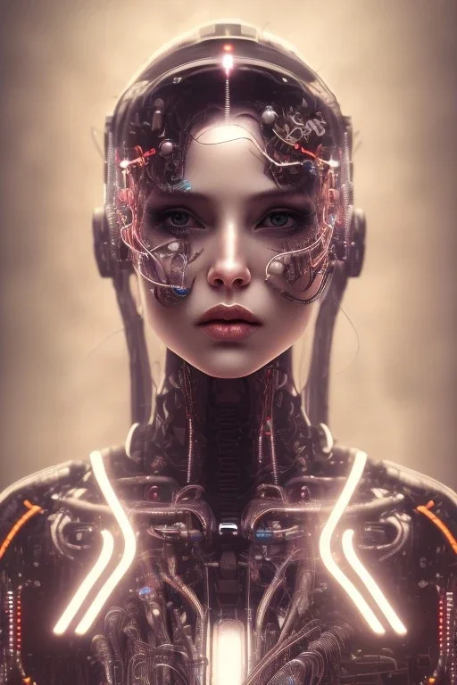 cyberpunk, head, cry women, portrai, face cry, perfect eyes, tron, cyborg, robot, cyborg, seven , perfekt, real, dream, hr giger