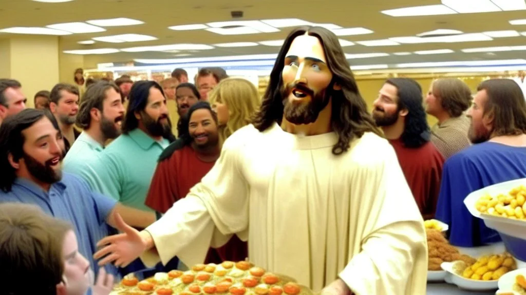 jesus goes to golden corral buffet