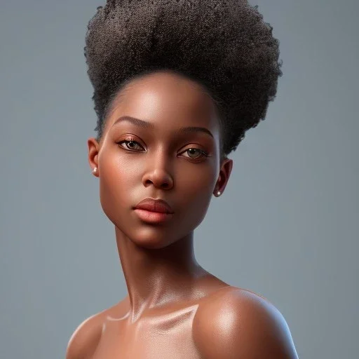 beautiful transparent smooth realistic black girl, extremely sharp detail, finely tuned detail, ultra high definition, 8k, unreal engine 5, ultra sharp focus, accurate hands