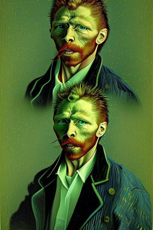 Portrait of James hetfield by Van Gogh