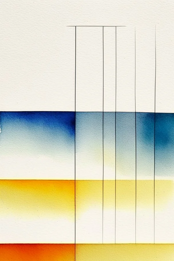 Abstract watercolour painting in the style of Agnes Martin