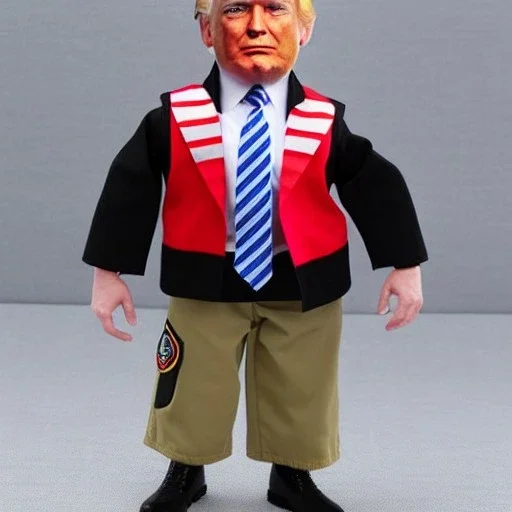 Donald Trump scar cheek g.i. joe doll full body