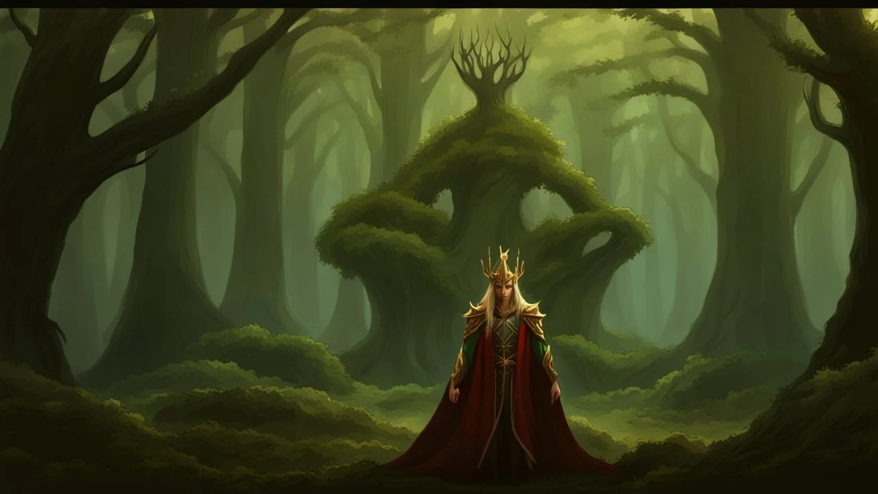 elf king in the forest