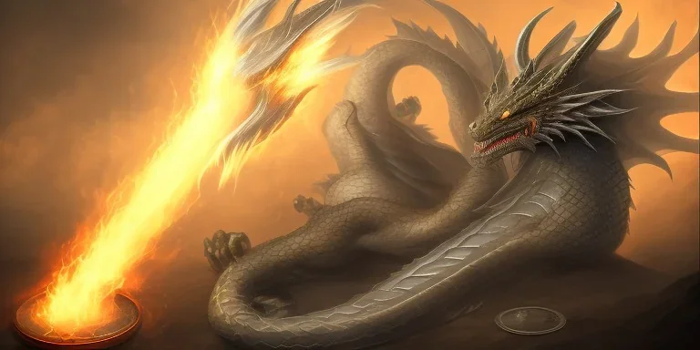 dragon god thunder fighting a dragon fire god