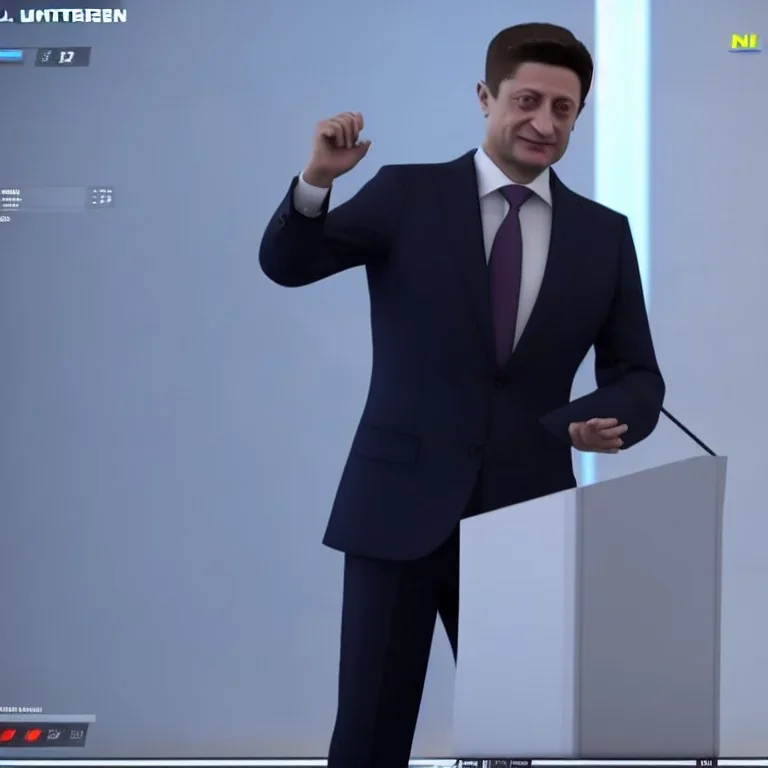 Zelensky, Putin, unreal engine 5