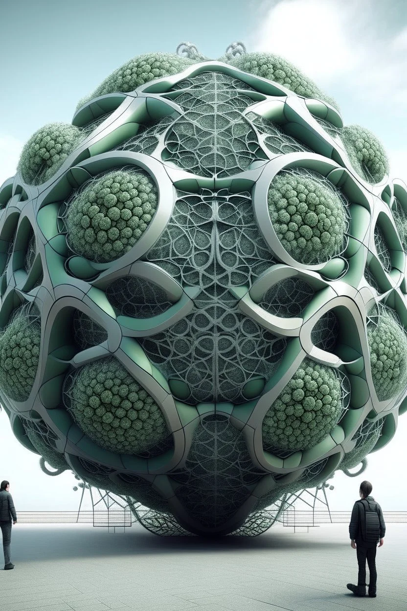 impossible geometry giant organic virus building