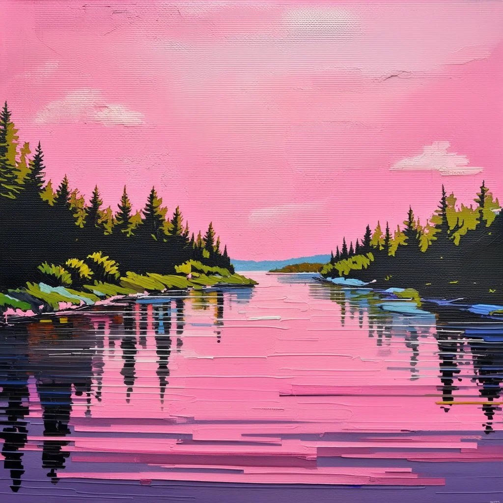 big pink hours like a 19th painting