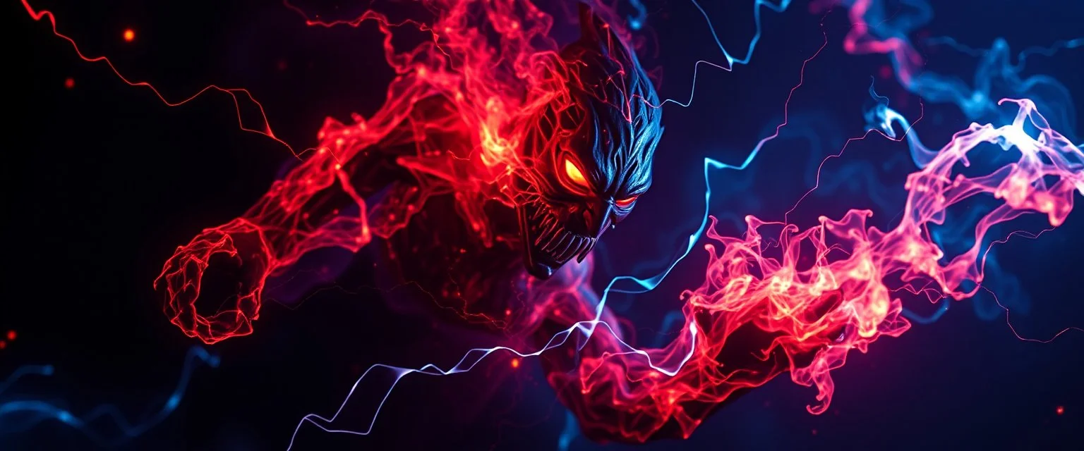 plasma vampire flickers like hypnotic fire