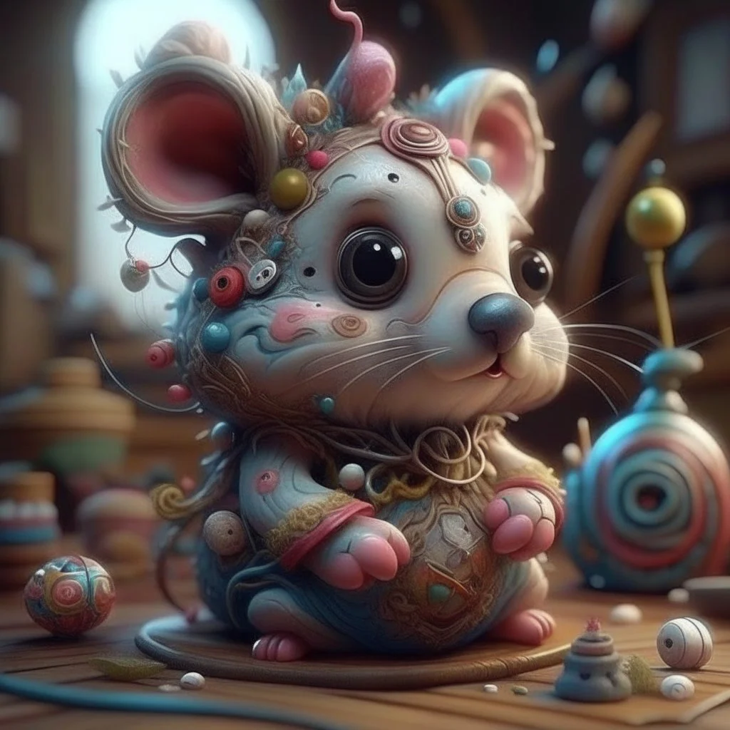 Toy thread, cbzbb, detailed, fantasy, dreamlike, surrealism, super cute, trending on artstation