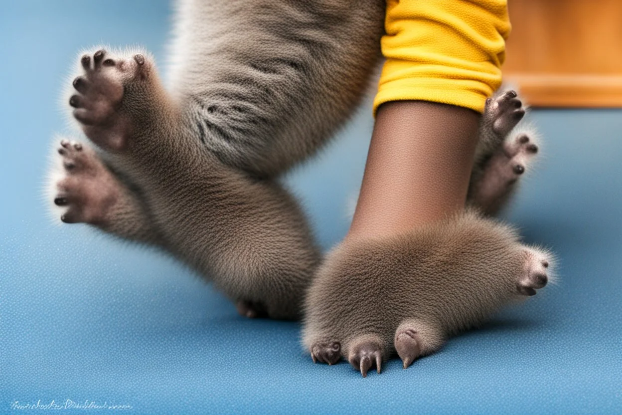 back feet of a koala