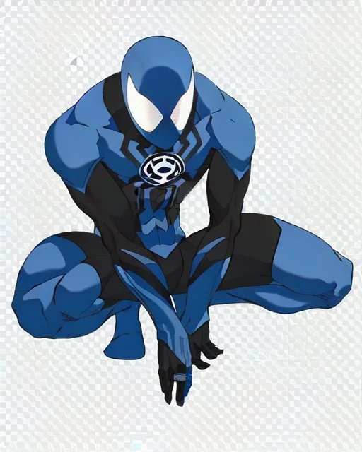 spider-man as DC blue lantern