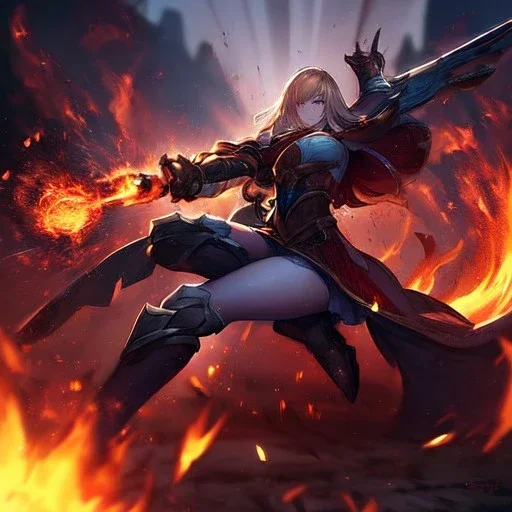 Clear focus,High resolution, fire, battle