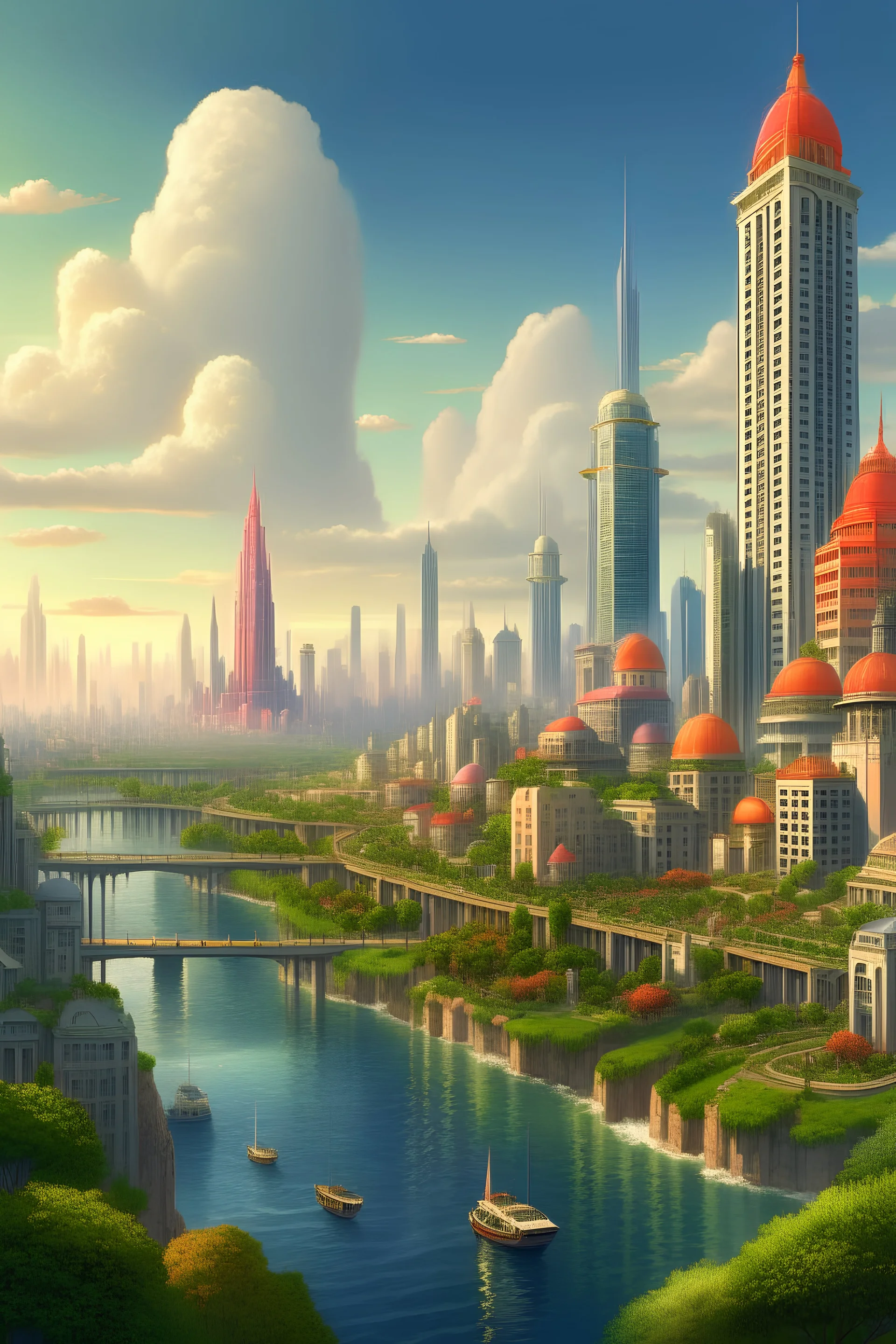 a beautiful cityland scape