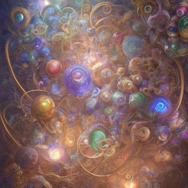 A tangle of whimsical glass snakes solving a huge porcelain puzzle floating in the air. by Huang Guangjian, Android Jones, Josephine Wall, Giotto Di Bondone, surrealism, epic cinematic brilliant pretty intricate deep color meticulously detailed dramatic atmospheric maximalist digital matte painting