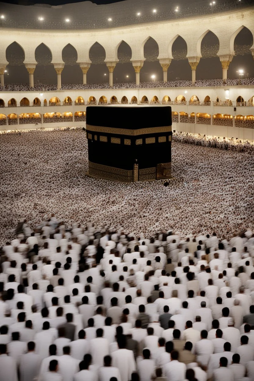 Picture of Muslims at the Kaaba praying