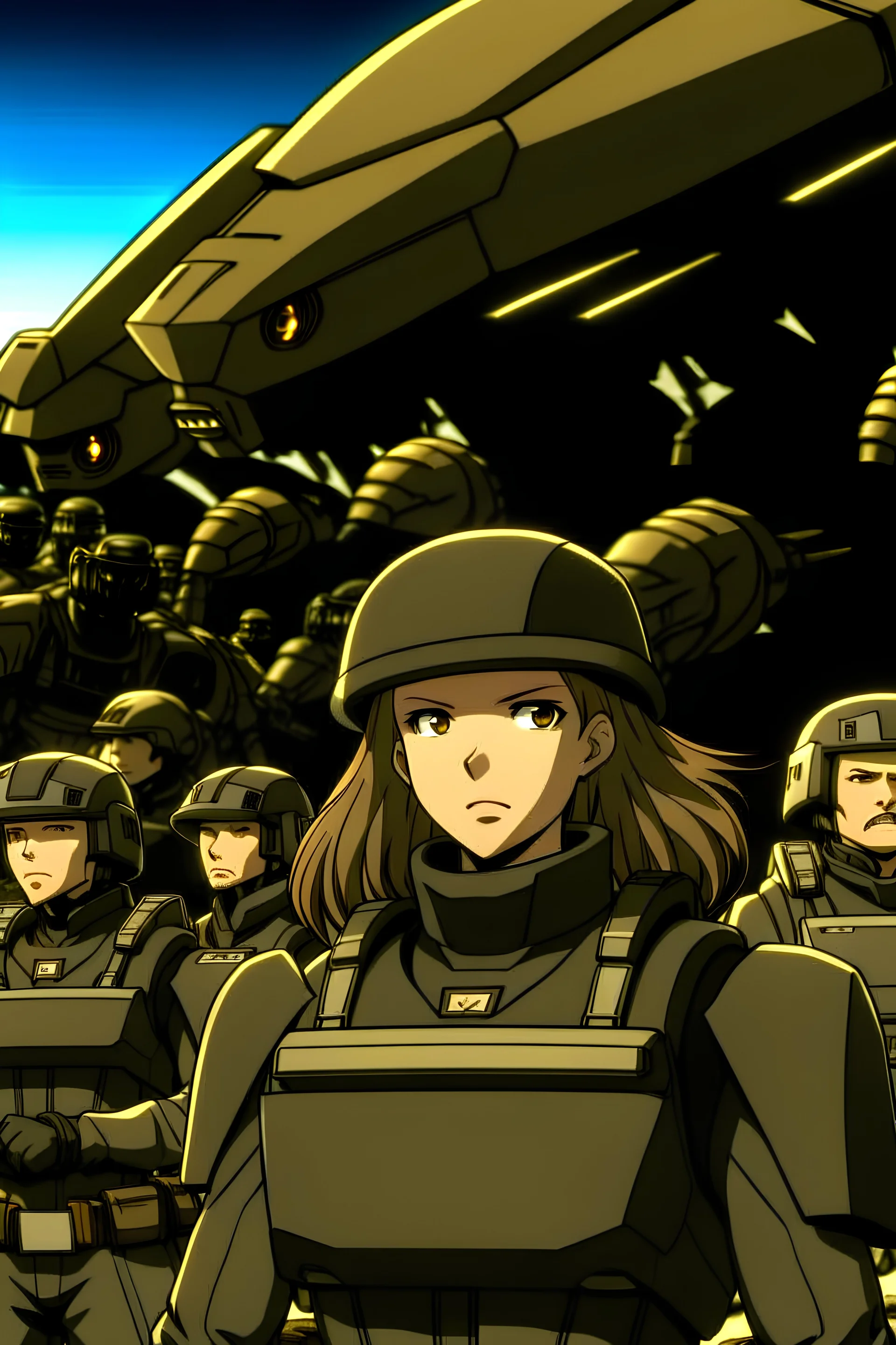 Starship Troopers anime klendathu drop