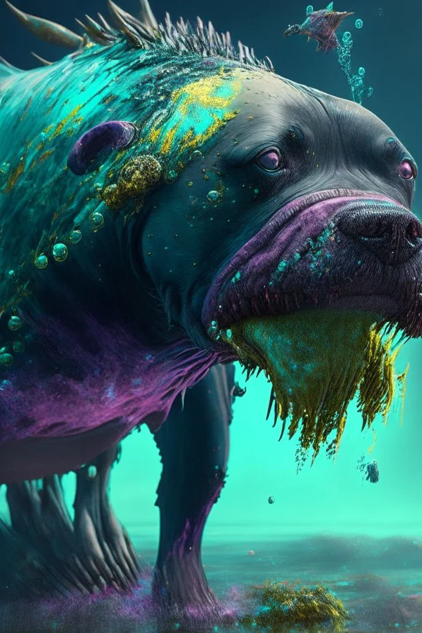 Whale dog ostrich Wolverine mutant alien,FHD, detailed matte painting, deep color, fantastical, intricate detail, splash screen, complementary colors, fantasy concept art, 32k resolution trending on Artstation Unreal Engine 5