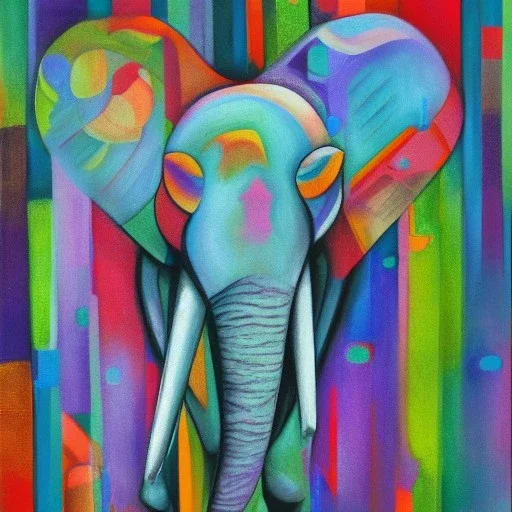 abstract cubic elephant