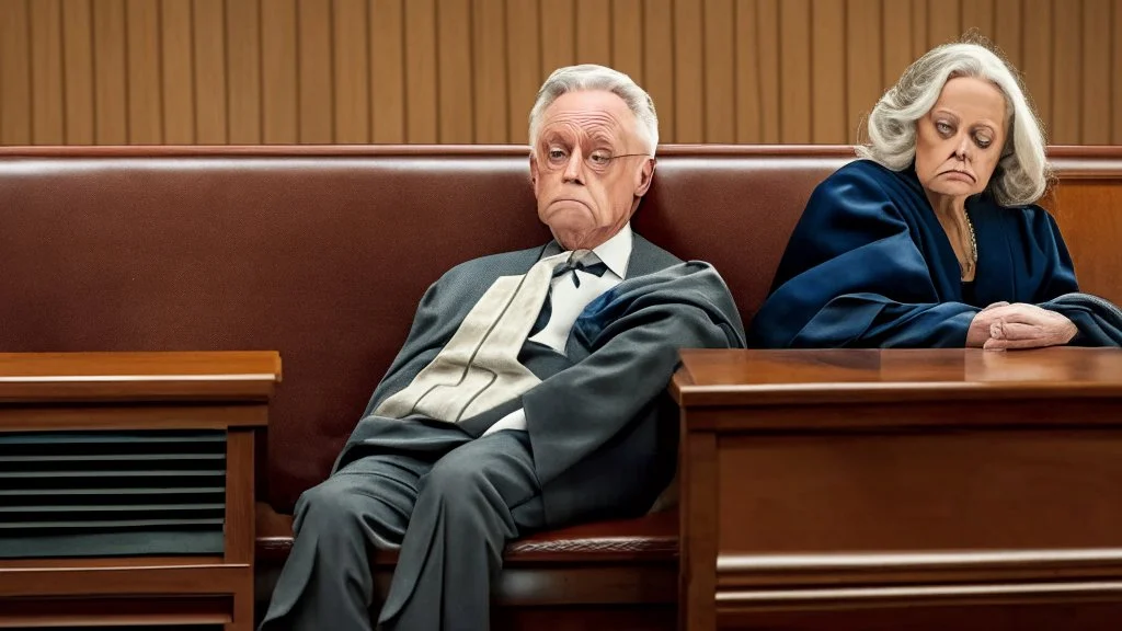 judge alex sits far from wife on broken couch