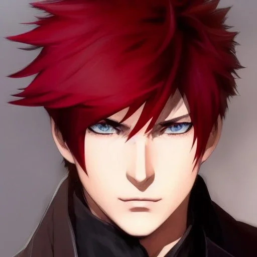 Detailed anime boy, crimson red hair, classic taper hairstyle, dante dmc5 hairstyle, wolf ears protruding out, white trench coat, intricate details, full body portrait, keep head in frame, slight smile, black Japanese motif, concept art, highly detailed, digital painting, concept art, sharp focus, illustration, art by Yoji Shinkawa, WLOP and greg rutkowski and alphonse mucha and artgerm and yanjun Chen and Junji ito and Makoto Shinkai, HDR, octane render, highly detailed