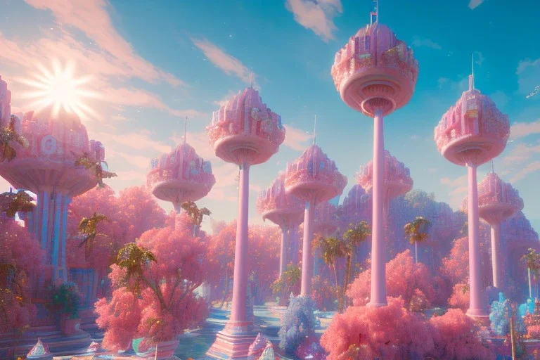  sky pink blue, full of details, smooth, bright sunshine，soft light atmosphere, light effect，vaporwave colorful, concept art, smooth, extremely sharp detail, finely tuned detail, ultra high definition, 8 k, unreal engine 5, ultra sharp focus