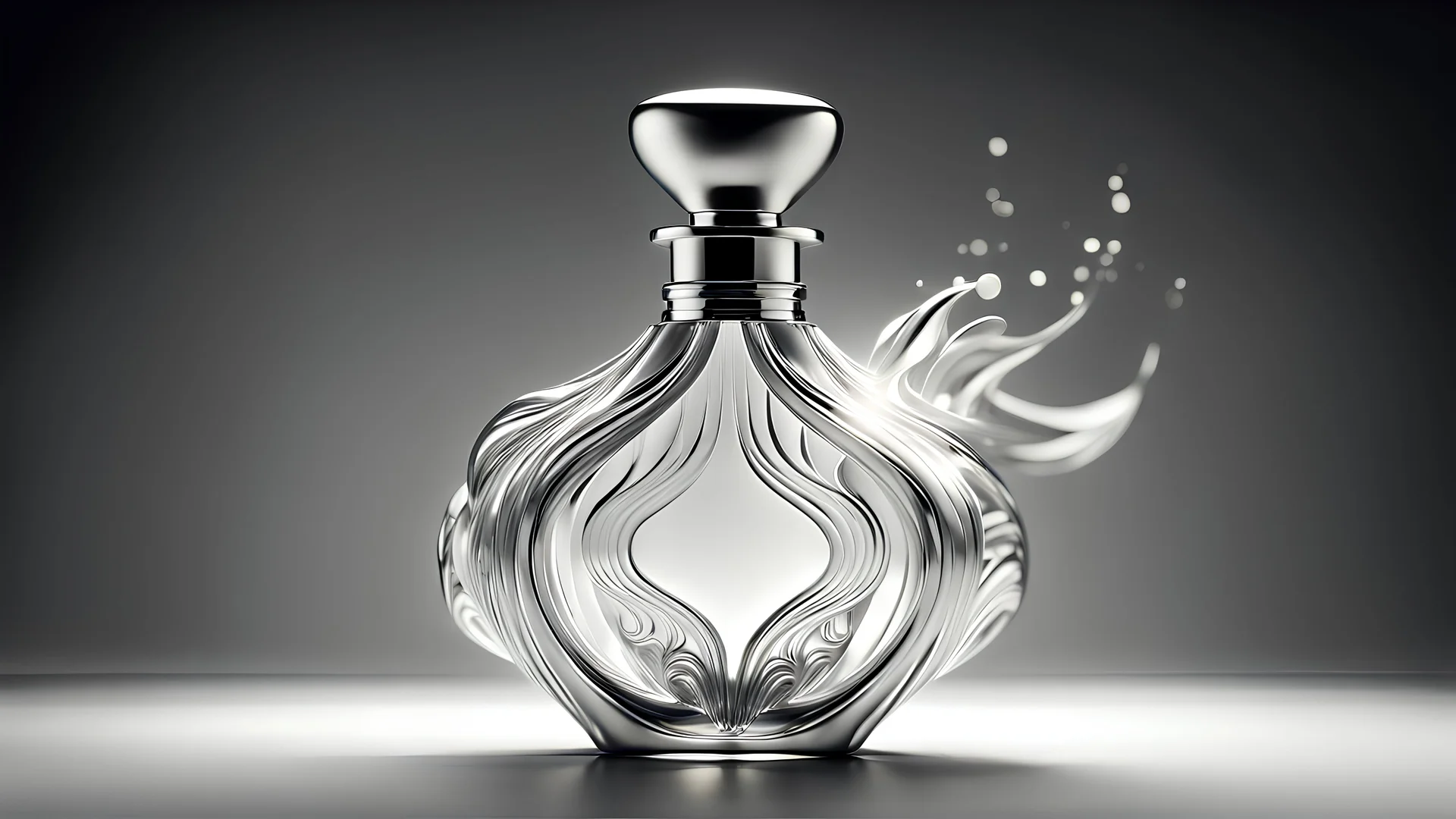 Imagine a perfume bottle that defies conventions and sparks the imagination. Unique work of art, seamlessly blending aesthetics with fragrance. Conceptualize this extraordinary perfume bottle, focusing on an out-of-the-box and breathtakingly beautiful design - Unmistakable to a photograph. Cinematic lighting. --Ambient Occlusion --Anti-Aliasing FKAA --TXAA --RTX --SSAO --OpenGL-Shader’s --hyper maximalist --elegant --dynamic pose --ultra-detailed --intricate details --super detailed --ambient