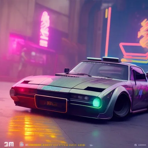 cyberpunk truck,cyberpunk 2077,center composition, ultra realistic,shiny, smooth, studio quality, octane render, Surrealism, Triadic colour scheme,glow-stick, ambient lighting,nightclub lighting, polaroid, 100mm, --ar 1:1 --v4