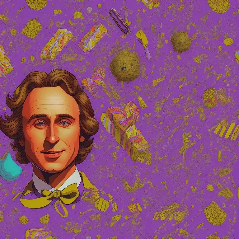 willy wonka fabric