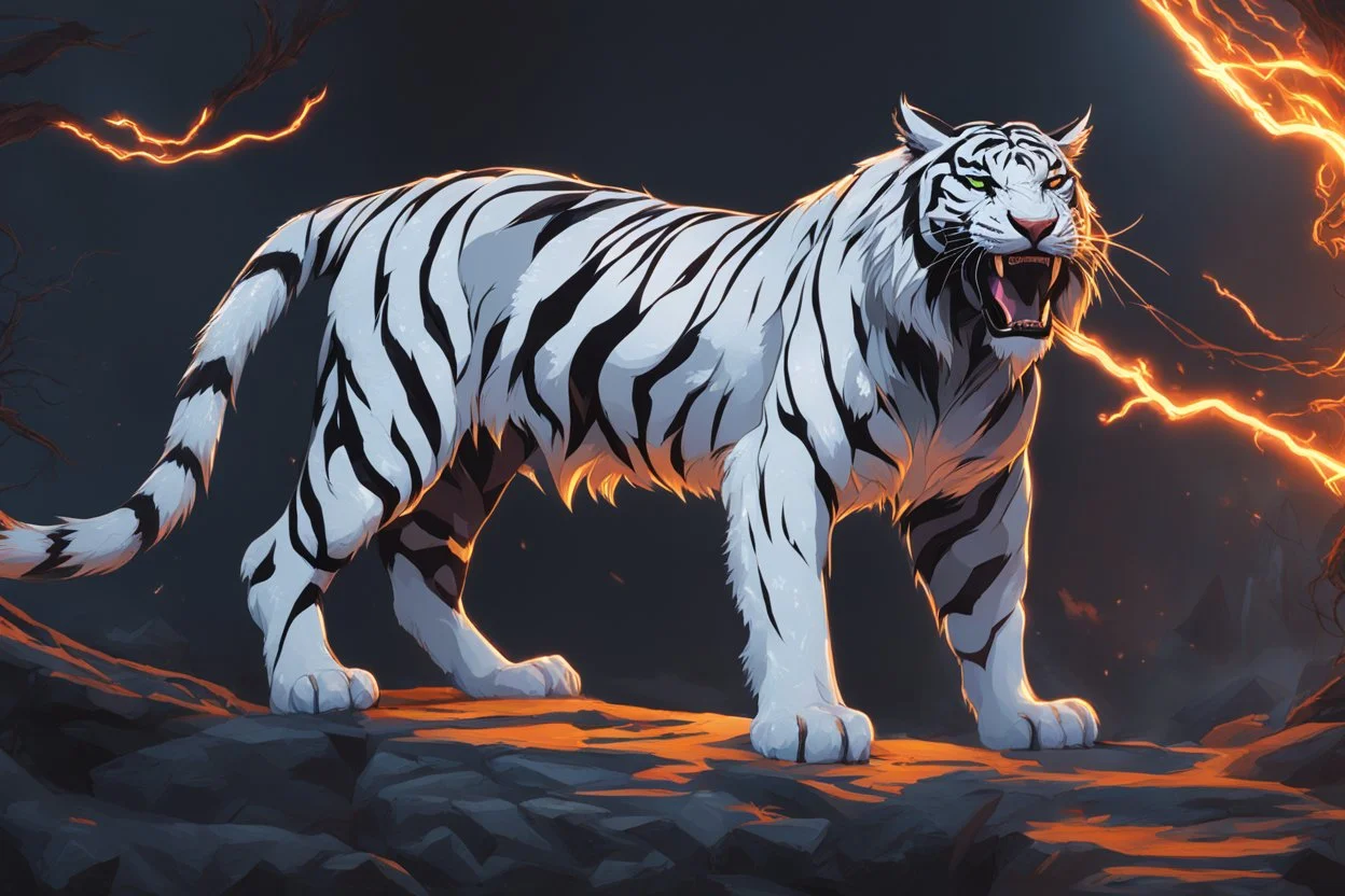 Venom beast in 8k solo leveling shadow artstyle, white tiger them, neon effect, close picture, full body, apocalypse, intricate details, highly detailed, high details, detailed portrait, masterpiece,ultra detailed, ultra quality