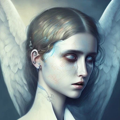 singer Danish MØ style <Laura Sava>, angel of dead,