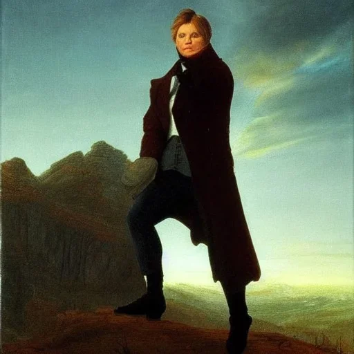 Marty McFly painted by Caspar David Friedrich