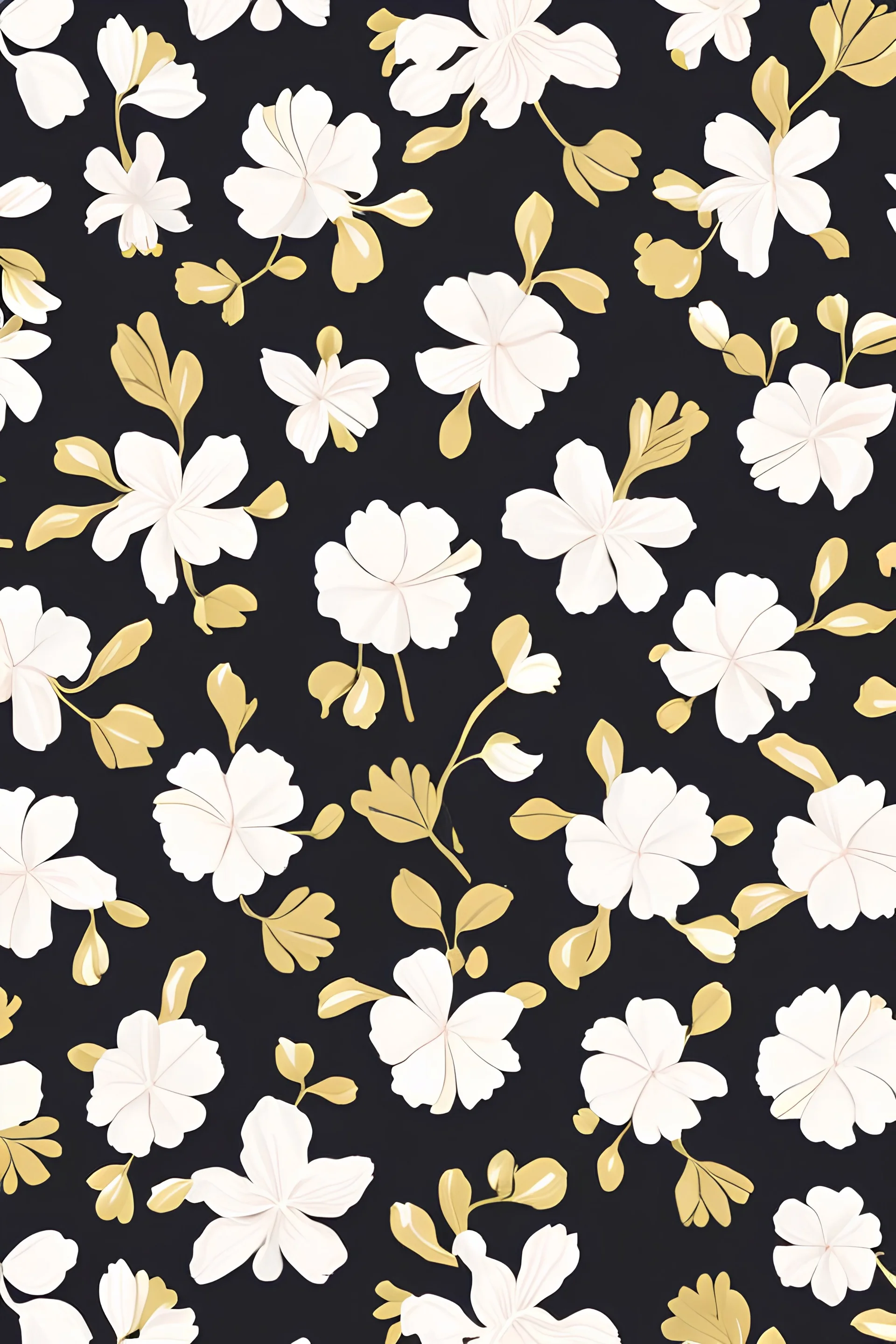 a uniform flower design pattern with a white background