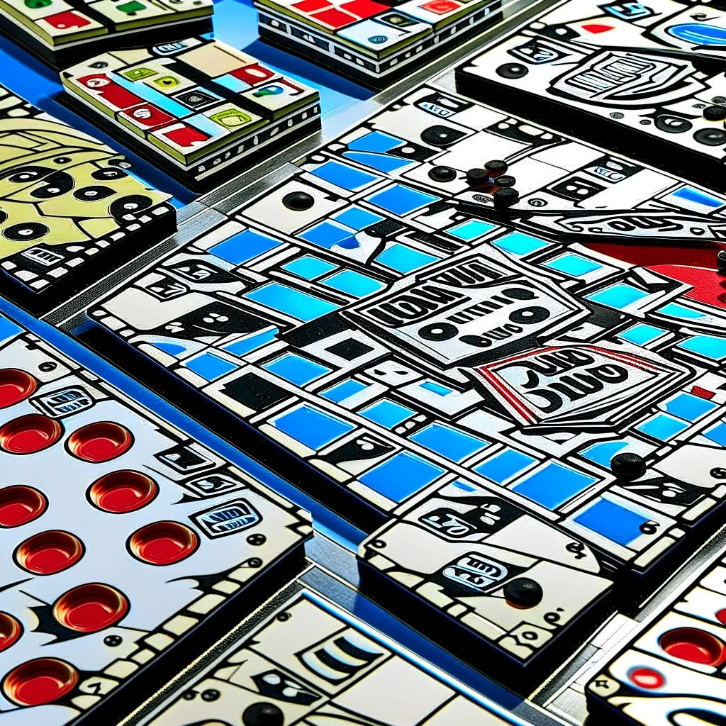 Domino's and Hasbro collaborate on producing a pizza designed like a Monopoly board.