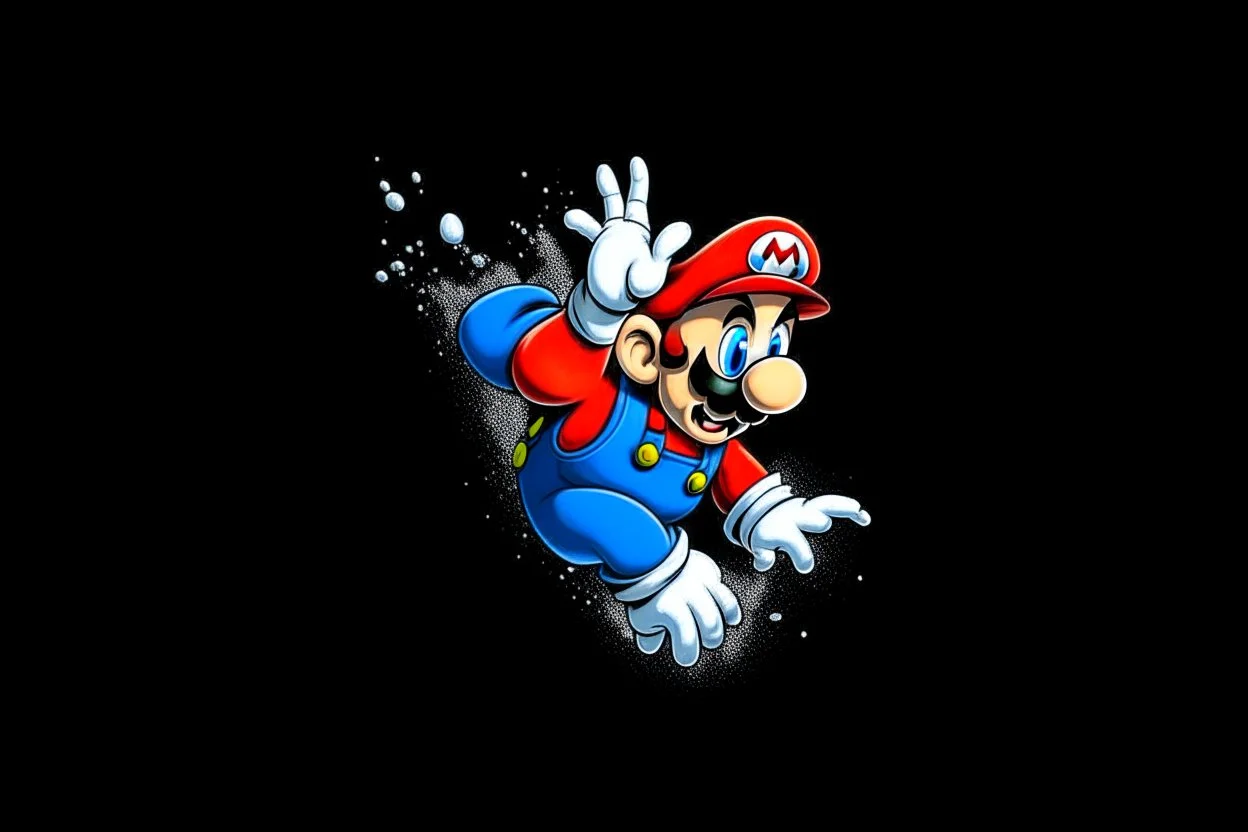 mario falling