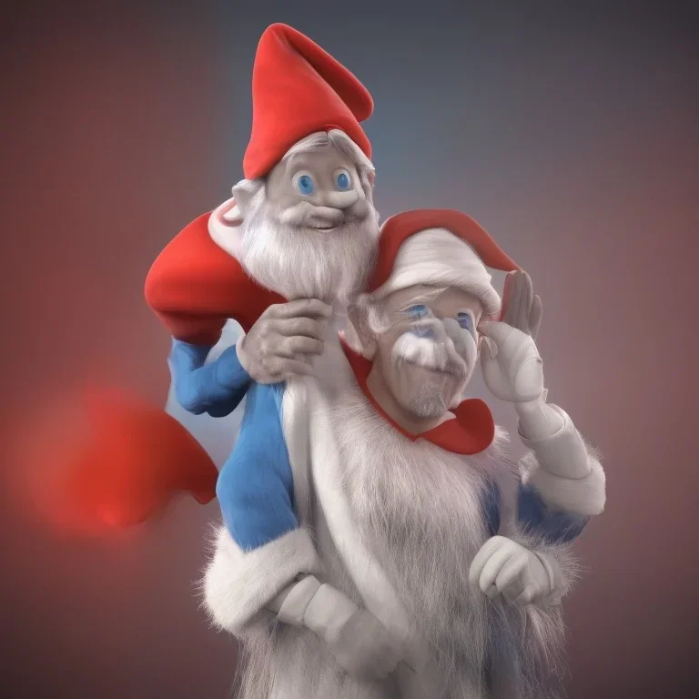 Recep Tayyip Erdogan as Papa Smurf