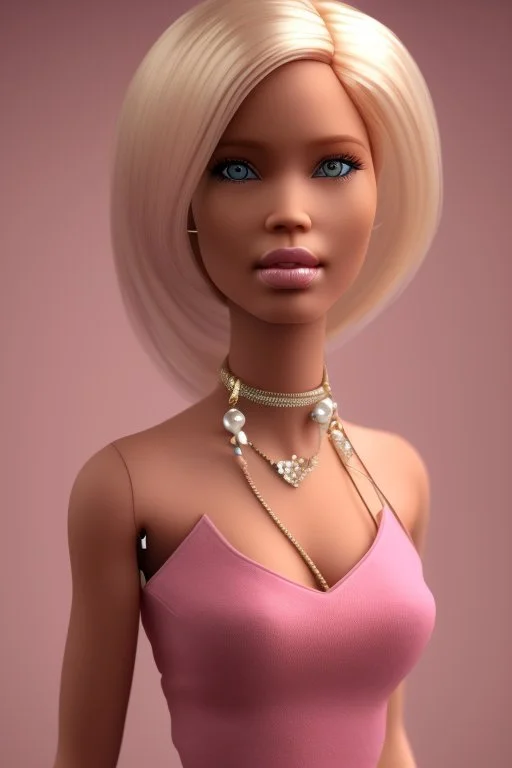 Barbie as 80year realistic 3d old woman