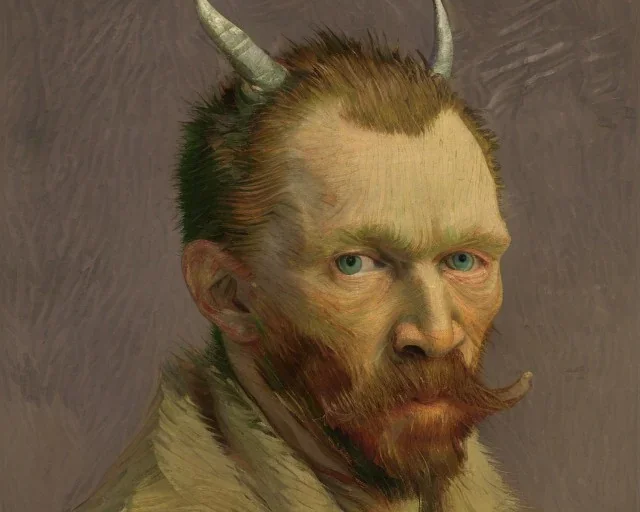 Portrait of a devil by Van Gogh