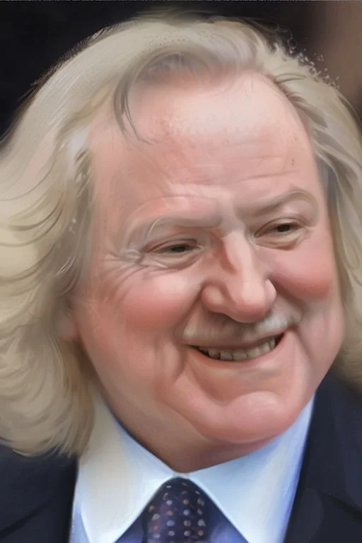 rich old man portrait of politician